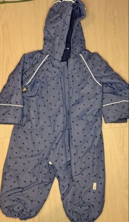 Warm Winter Kids Snowsuit, Stars Pattern, Size 86-92