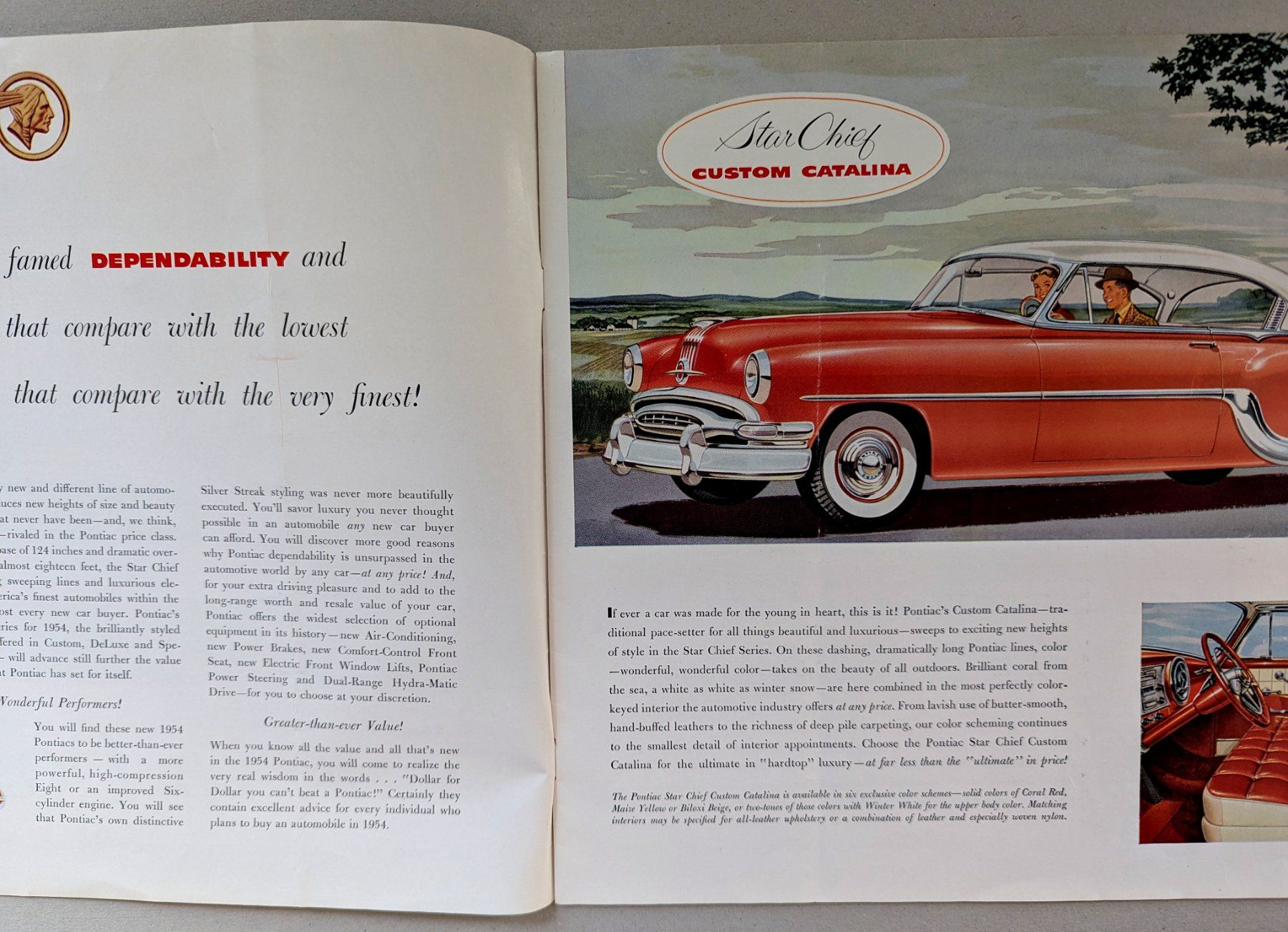 Pontiac Documenti: US-Originalkatalog "1954 PONTIAC", Großformat – Usato da Olten venduto da VanishingPoint.71 2