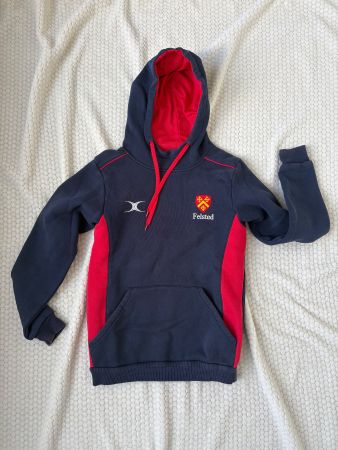 sweat à capuche bleu marin Felsted
