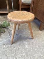 kleiner Hocker, Vintage 3-Bein Schemel