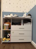 Baby Changing Table with Three Drawers and Shelves White