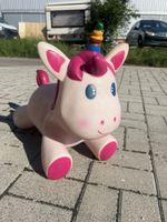 Hüpf-Einhorn pink für Kinder gebrauchter Zustand