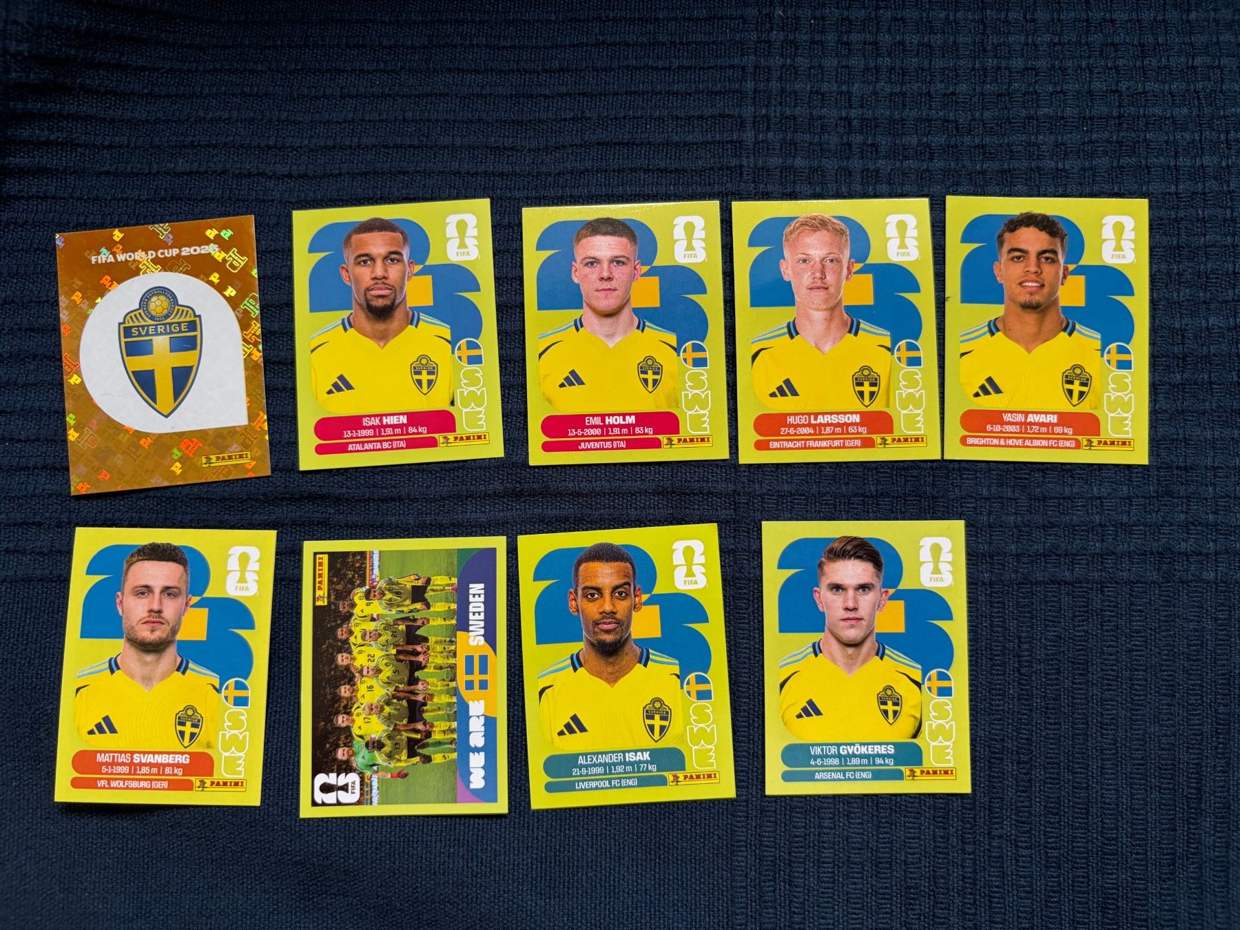 Panini Carte collezionabili: 9 Panini Sammelbilder von Schweden – Usato da Thalwil venduto da kon_v82n