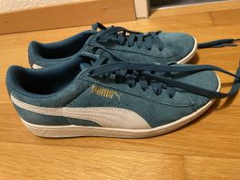Puma Vikky Sneaker Petrol/Türkis Gr. 38 – Veloursleder