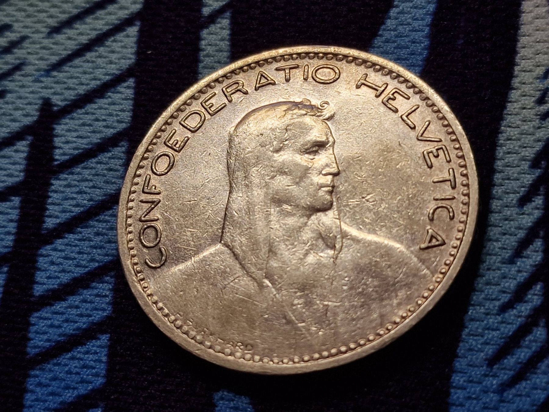 Tutti le monete: 5-Franken 1923 silber. – Usato da Zürich venduto da Moreira01
