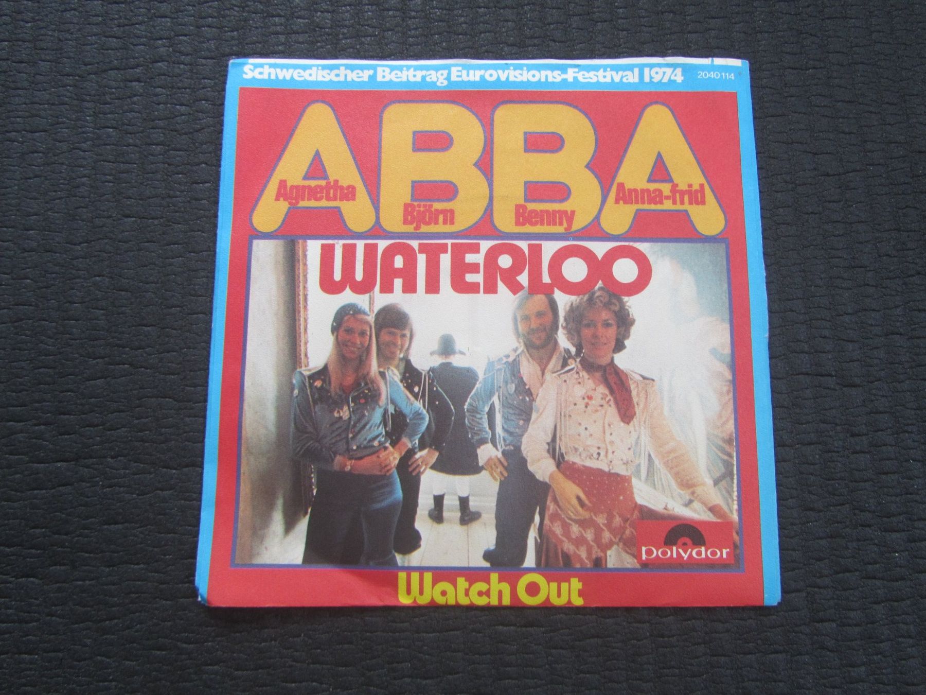 Dischi in vinile: ABBA - Waterloo Single Schallplatte 1974                /cbl – Usato da Seengen venduto da mikelele