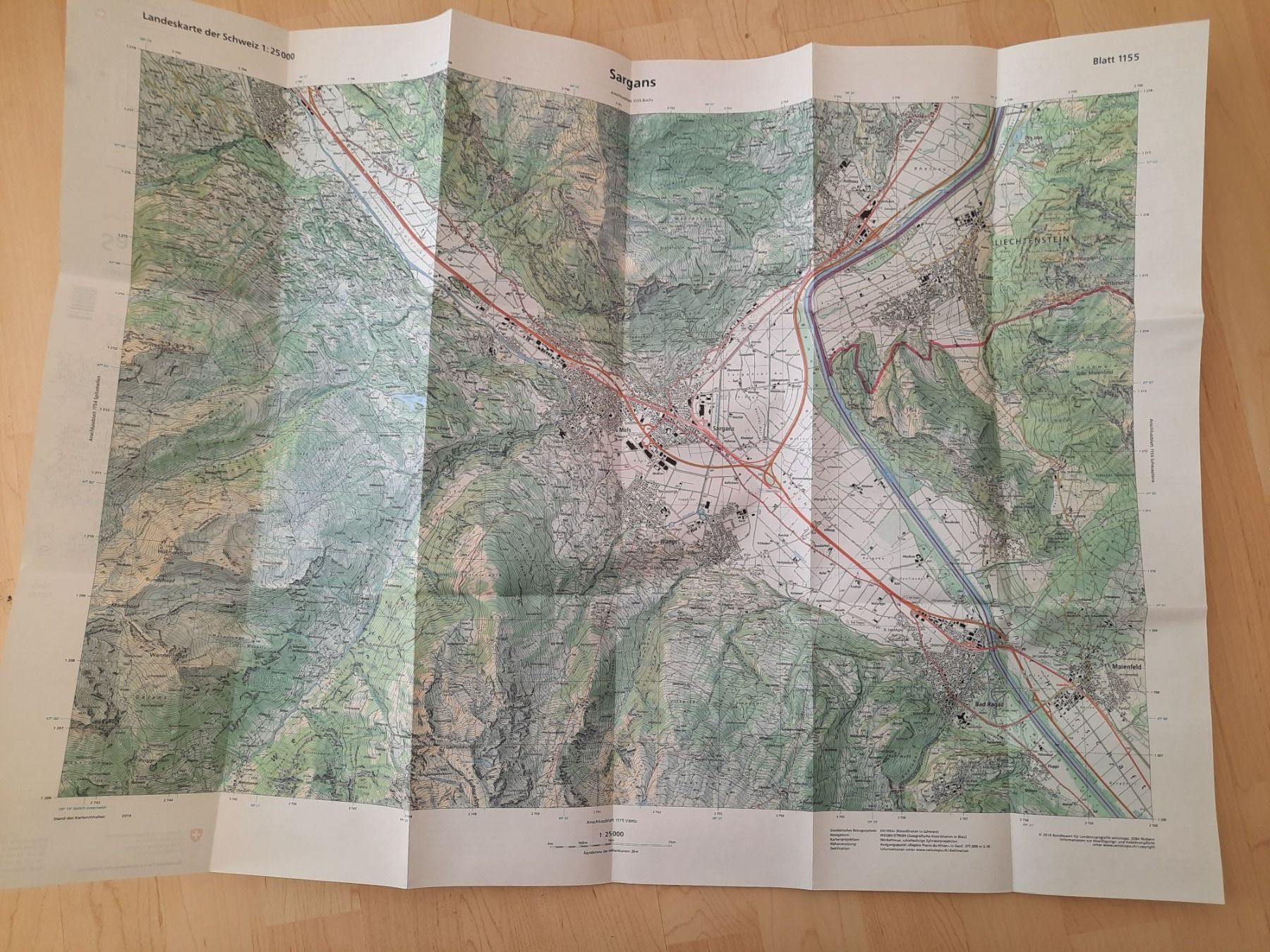 Cartine & Atlanti: Landeskarte der Schweiz – Usato da Niederglatt ZH venduto da Bobsli 2