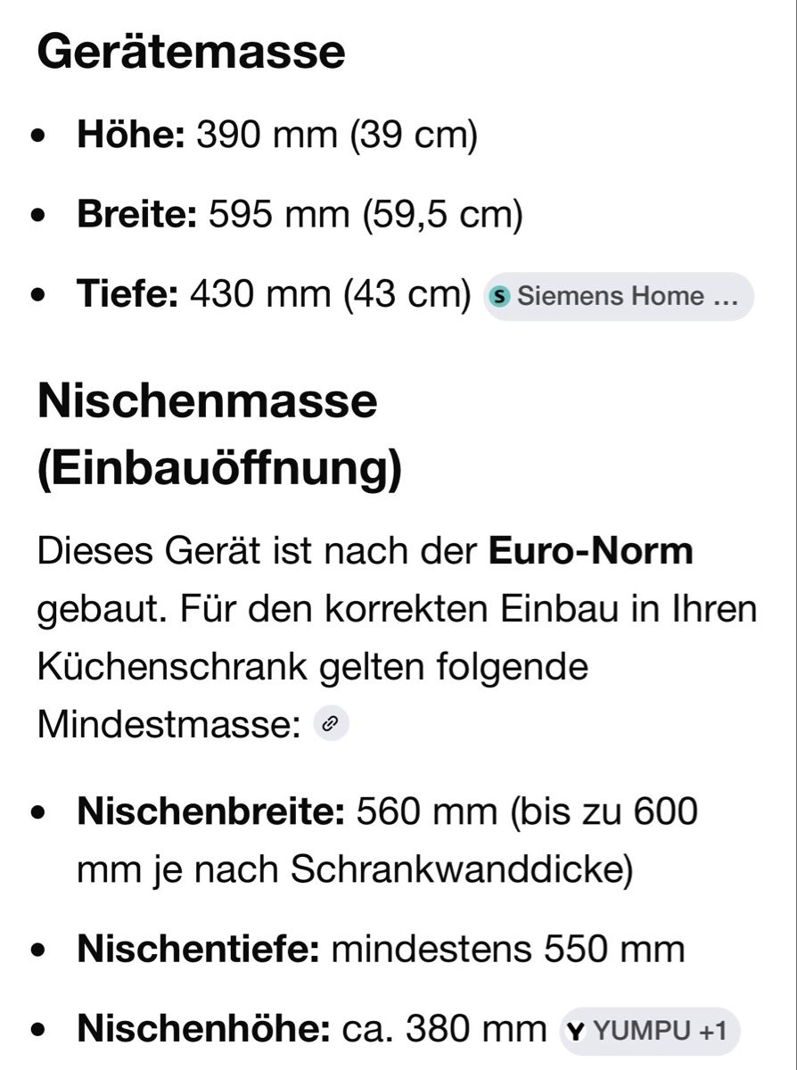 Siemens Appareils de cuisine: Siemens Einbau Dampfgarer – D'occasion à Bad Zurzach par bernerin13 4