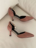 MUST HAVE - stylische/edle Sommerpumps, altrosa, 39