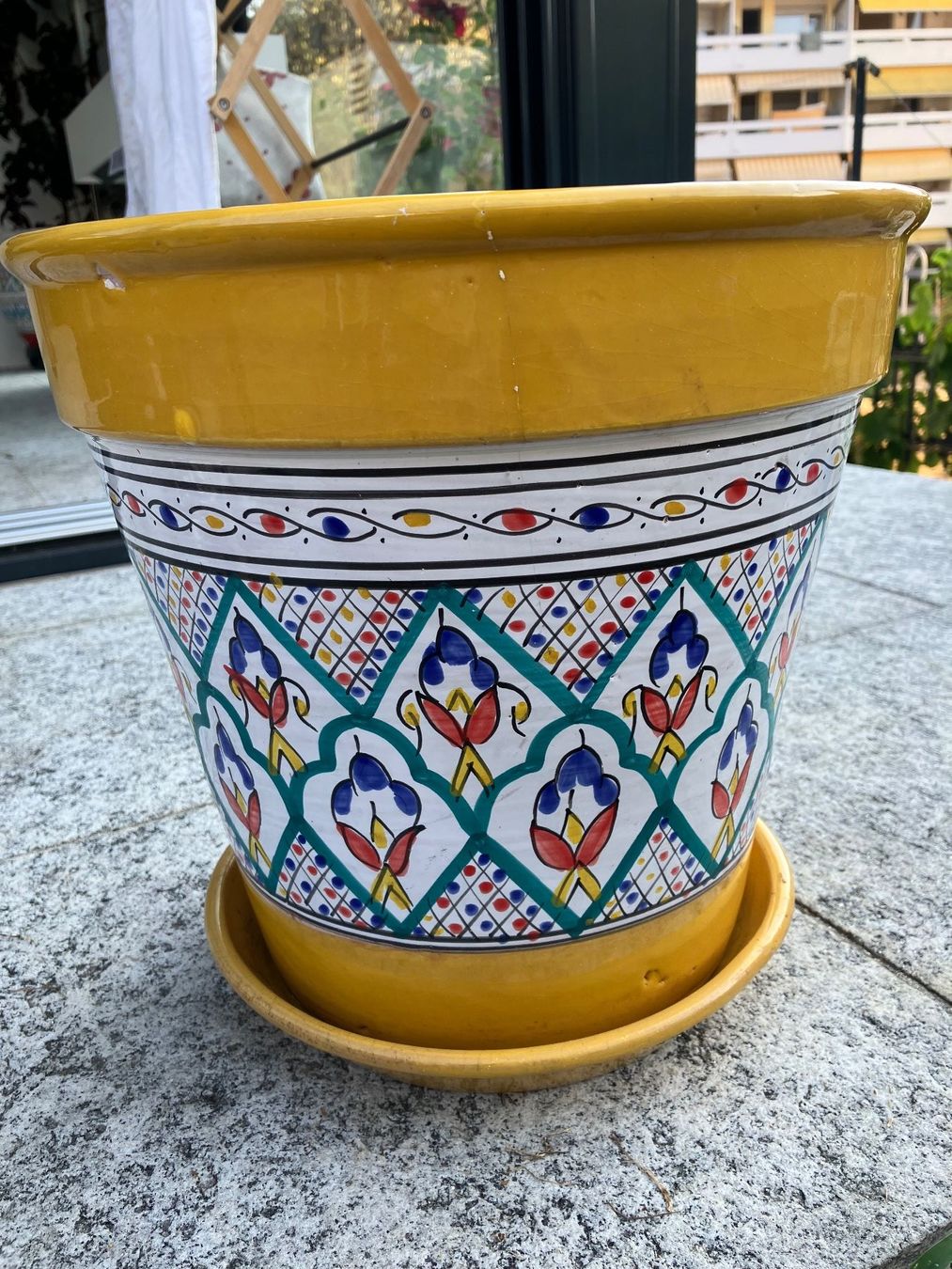 Pots de fleurs: Wunderschöner handbemalter Blumentopf, 30 cm – D'occasion à Ostermundigen par bea_pjw9 2