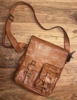 Sac bandoulière cuir marron
