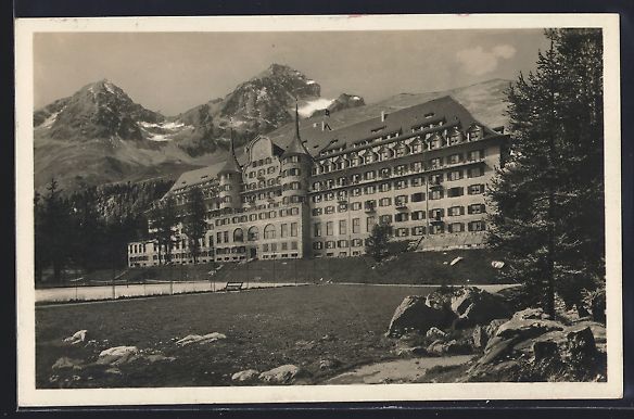Cartoline postali: AK St. Moritz, Hotel Suvrettahaus, 1931 – Usato da Berlin venduto da bartko-reher