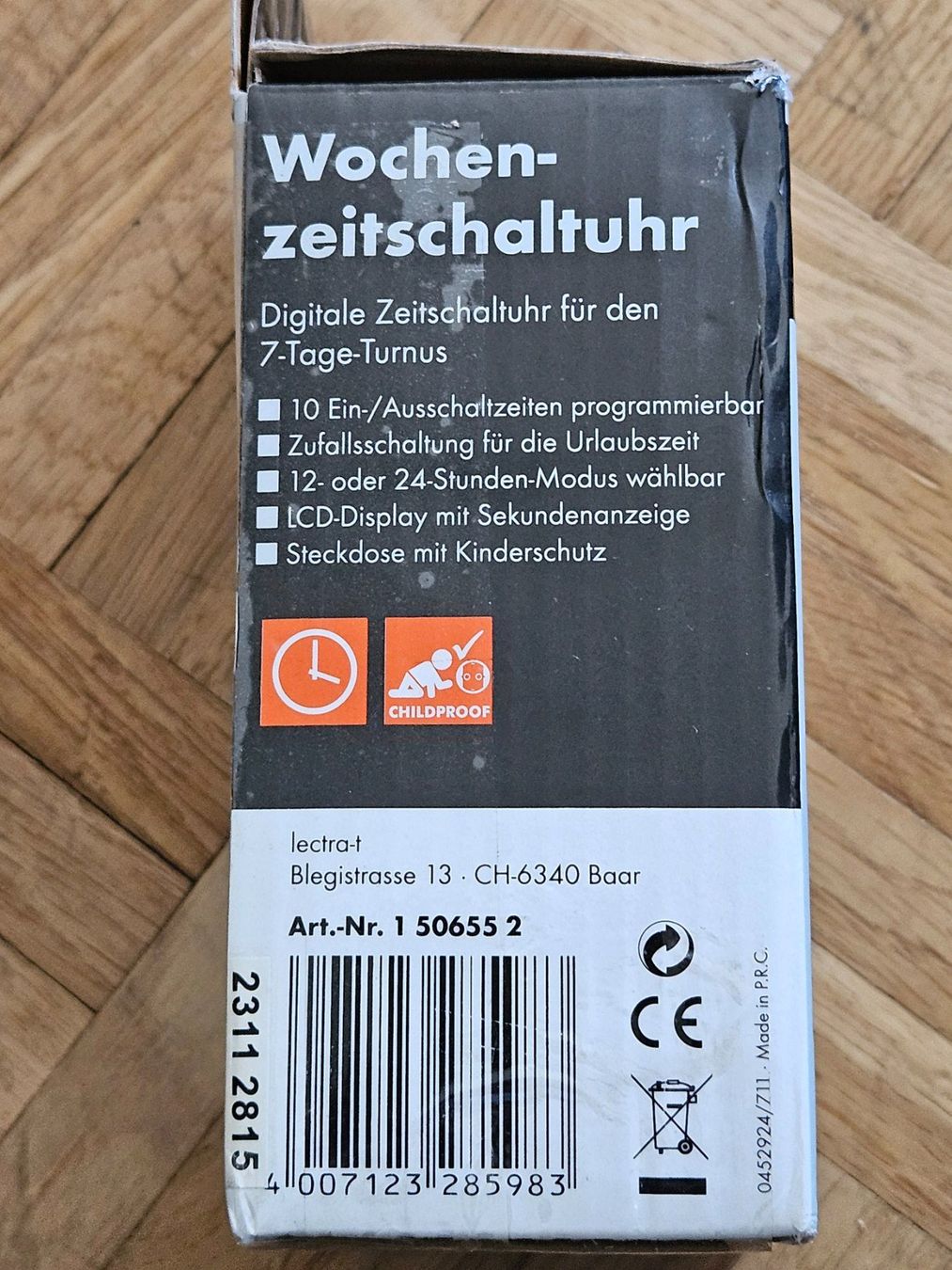 Spine: Zeitschaltuhr Digital Max Hauri mit Schalter und CH-Stecker – Nuovo (secondo la descrizione) da Kloten venduto da Euroasia 1