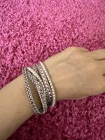 Swarovski Armband in Rosé mit Druckknöpfen