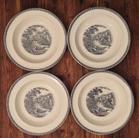 Wedgwood Lugano of Etruria Barlaston – 4 Suppenteller
