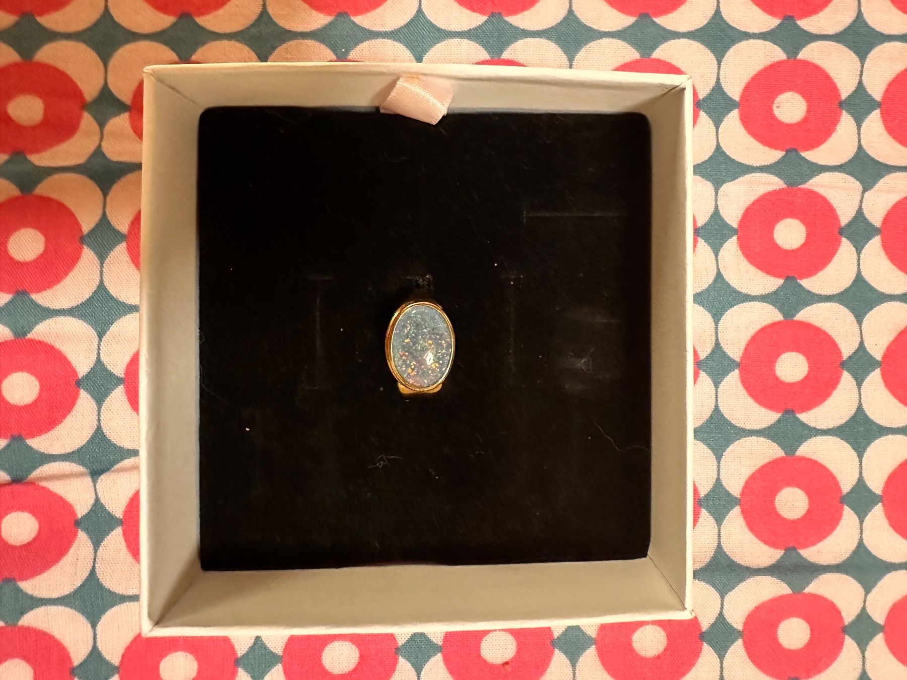 Anelli: Muttertag!  925 vergoldeter Ring mit tripletten Opal! 52! – Nuovo e nell'imballaggio originale da Arlesheim venduto da Naumba73 3