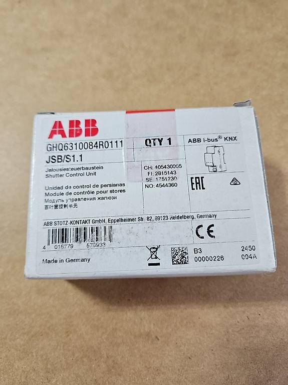 ABB Interruttori: ABB KNX JBS/S1.1 – Usato da Weinfelden venduto da Mooldy