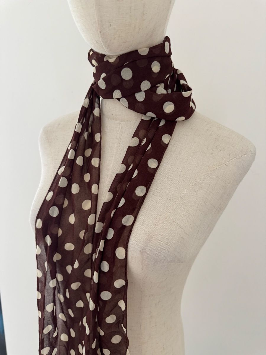 Foulard & Sciarpe: Eleganter Polka-Dot Schal – Nuovo (secondo la descrizione) da Zürich venduto da di_archive