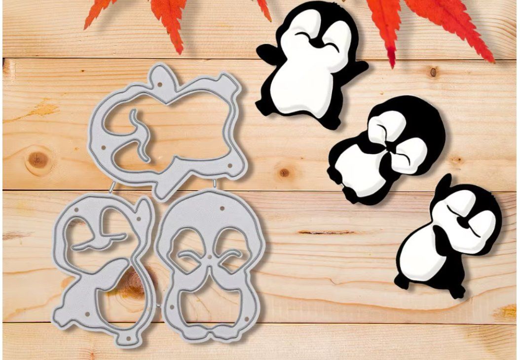 Schablonen: Neues Stanzschablonen-Set Pinguine – Neu und originalverpackt aus Effretikon von wenuss 1