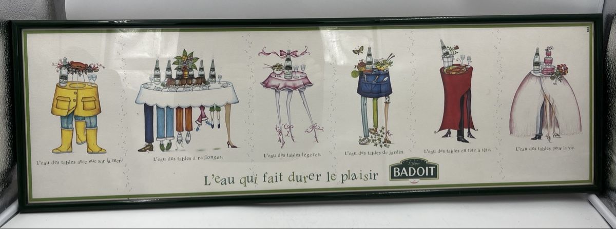 Foto & Immagini: Tableau Badoit Publicitaire Vintage - Idée Cadeau! – Nuovo (secondo la descrizione) da Genève venduto da Eric1823