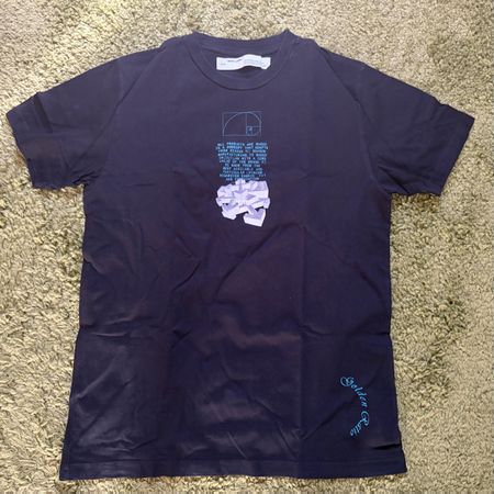 Off-White T-Shirt schwarz mit Aufdruck Golden Ratio