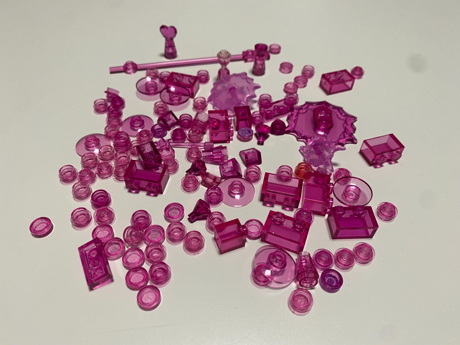 Lego Giocattoli: LEGO - VERSCHIEDENE - TRANSPARENTE - ROSA - TEILE – Usato da Gelterkinden venduto da ajdt4