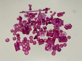LEGO - VERSCHIEDENE - TRANSPARENTE - ROSA - TEILE