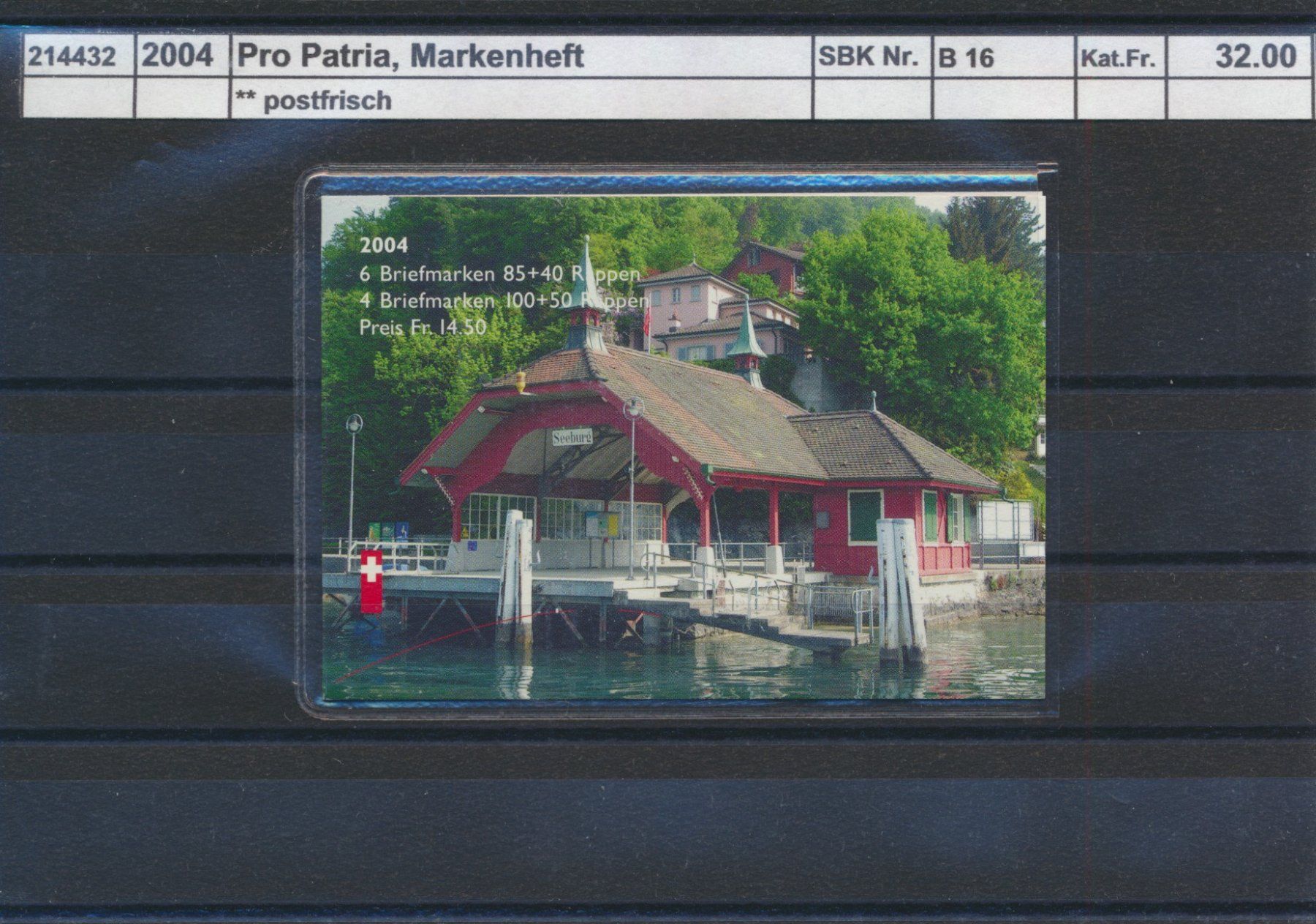 Alle Briefmarken: 2004 Pro Patria, Markenheftchen, ** postfrisch – Neu (gemäss Beschreibung) aus Winterthur von Zupogeru