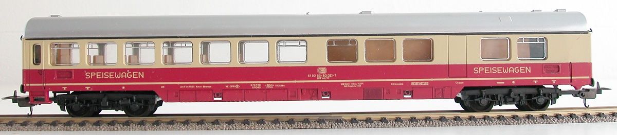 Lima Modellini di ferrovie: Lima Speisewagen WRmh der DB Spur H0 – Usato da Oberwil BL venduto da Klang 1