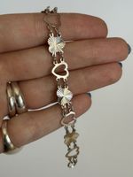 Vintage Silber Herz Armband