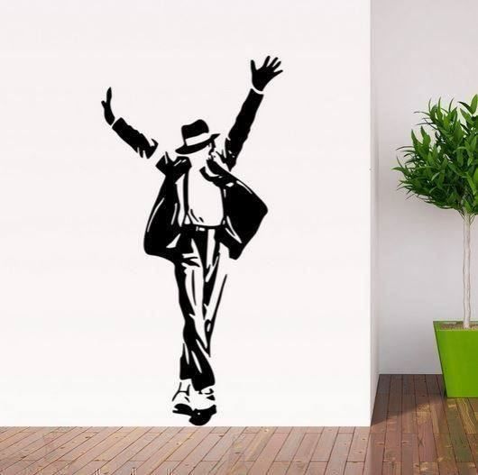 Sticker: Wandtattoo Michael Jackson 69 x 36 cm – Nuovo e nell'imballaggio originale da Gurmels venduto da Swisspod