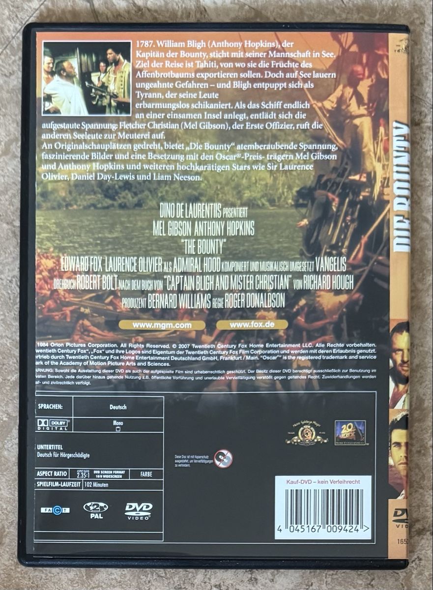 Alle DVDs: DIE BOUNTY – Neu (gemäss Beschreibung) aus Dietikon von AndreaSch01 1