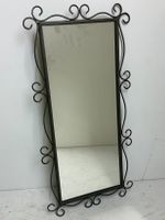 Vintage Wandspiegel mit Metallrahmen – 68 × 33 cm