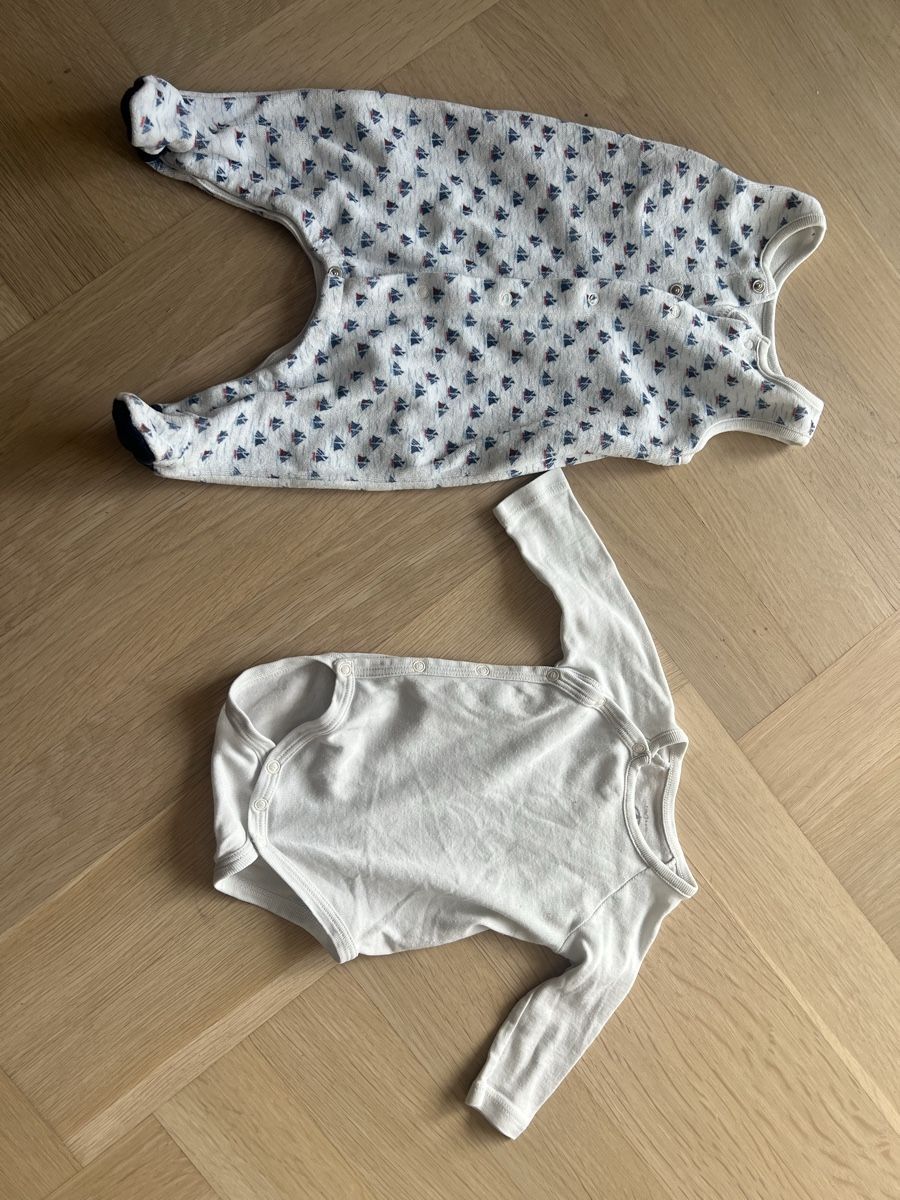 Petit Bateau Lotti & Set di vestiti: Petit Bateau Strampler inkl. Body Gr. 54 – Usato da Küsnacht ZH venduto da Sanibeljp 1