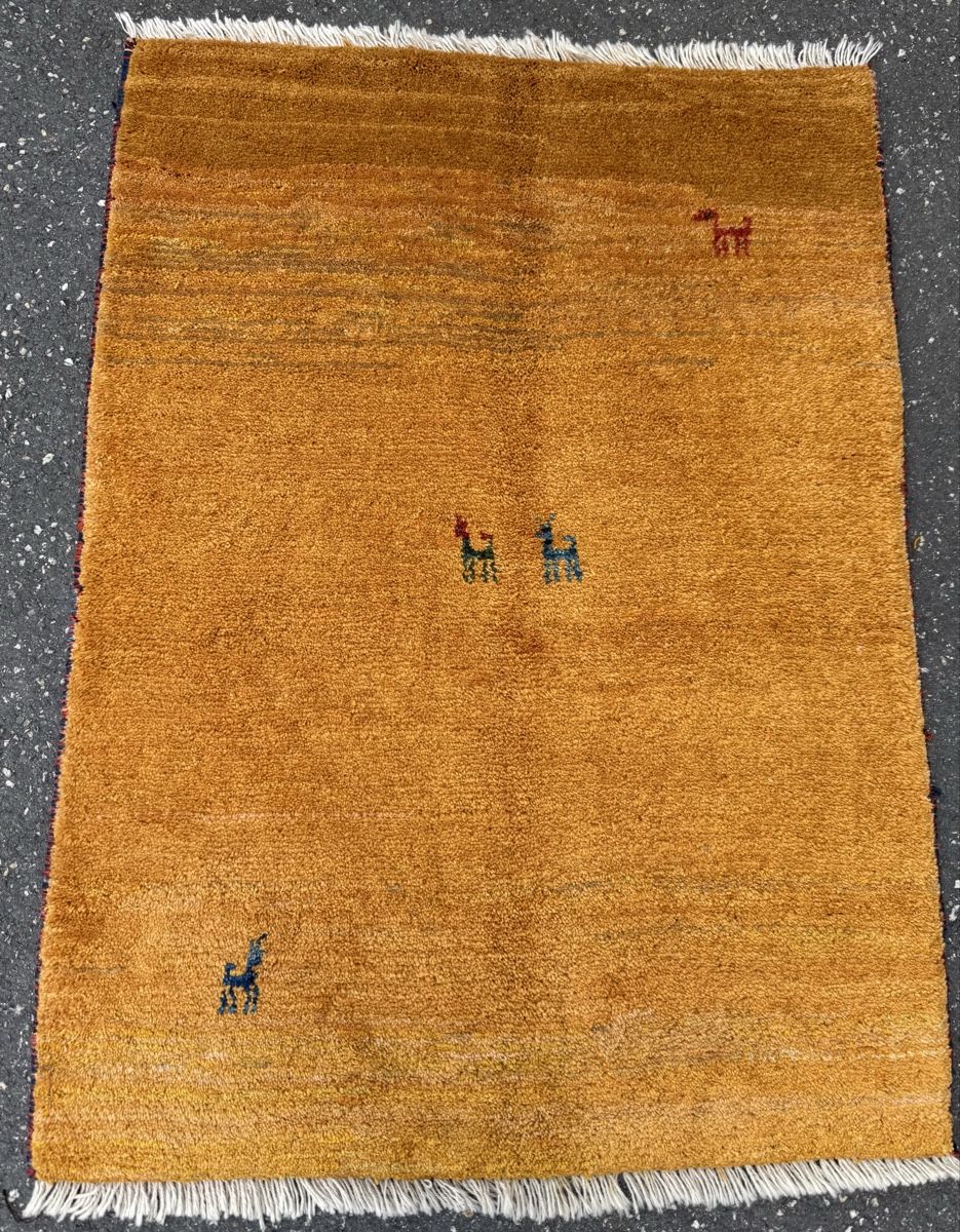 Gabbeh Tappeti: Wunderschöner handgeknüpfter Orientteppich.133x95.cm – Nuovo e nell'imballaggio originale da Sempach venduto da Star7 3