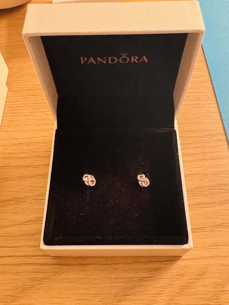 Pandora Ohrringe & -stecker: Pandora Silver Infinity Stud Earrings in Box – Neu (gemäss Beschreibung) aus Gockhausen von _720