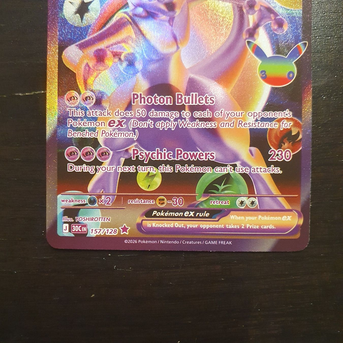 Pokémon Sammelbilder & Trading cards: Mewtwo ex 30te celebretion EN – Gebraucht aus Geroldswil von ggr_bmy8 2