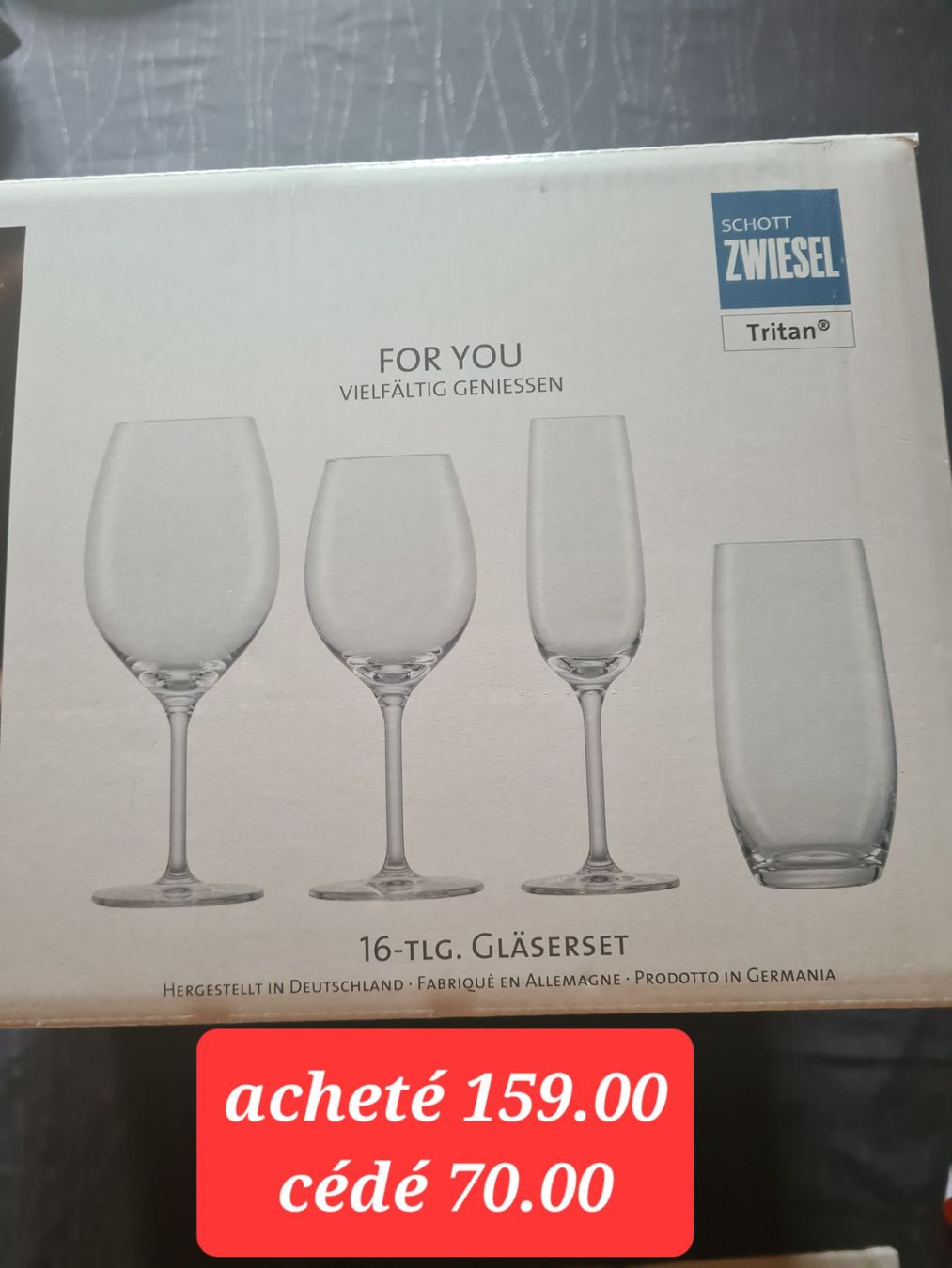 Schott Bicchieri: Set de verres neufs schott zweisel – Usato da Cossonay-Ville venduto da bricbroc 1