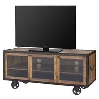 TV-Schrank "Suliki" aus Mango-Massivholz und Metall