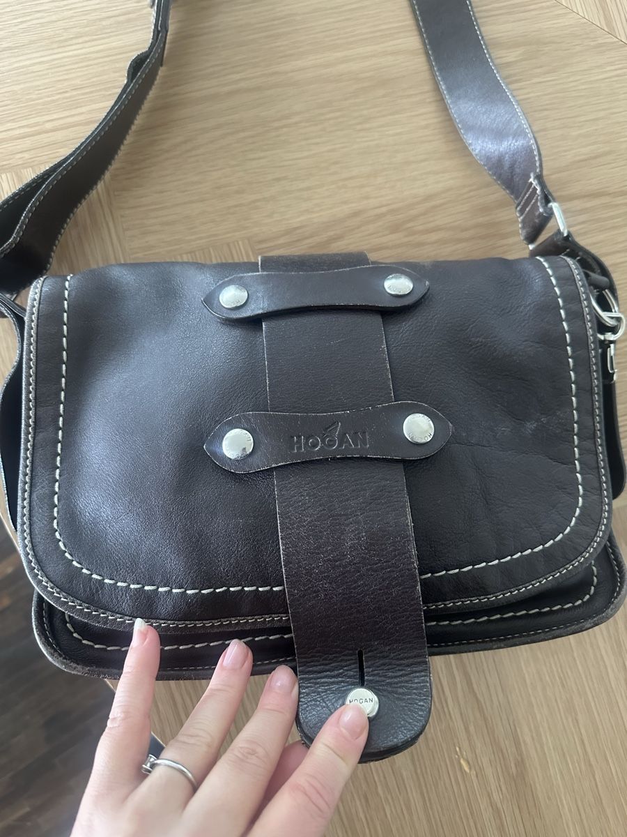 Borse da donna: Hogan Ledertasche, braun – Usato da Zürich venduto da millaiana