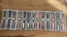 Sammlung 13x Swatch Uhren Chrono's Vintage Rarität neuwertig