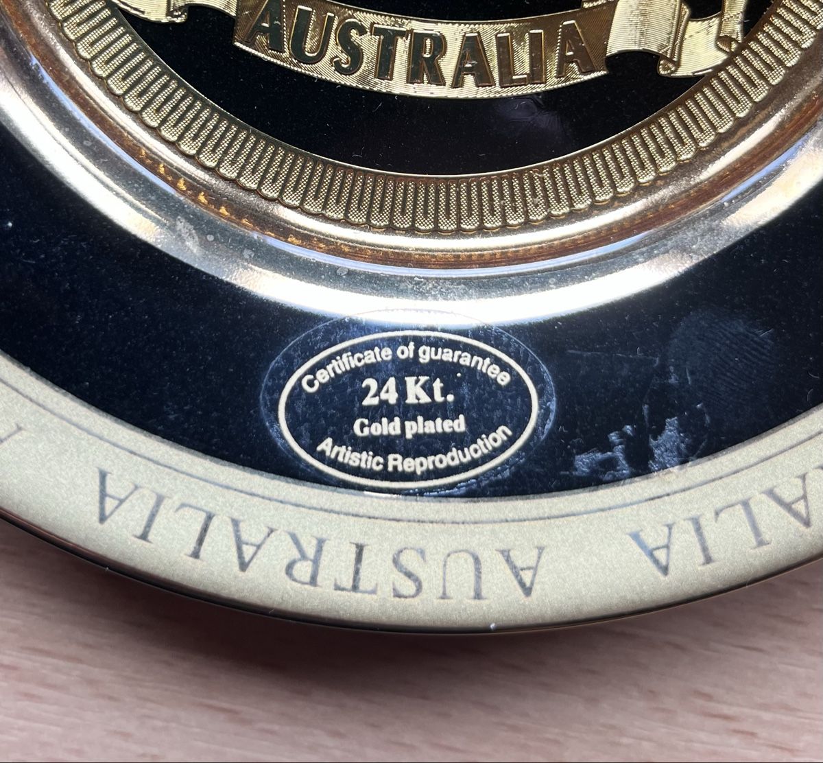 Piatti: Australien Teller, 24 Karat Gold plated! – Usato da Oberriet SG venduto da EMERE. 1