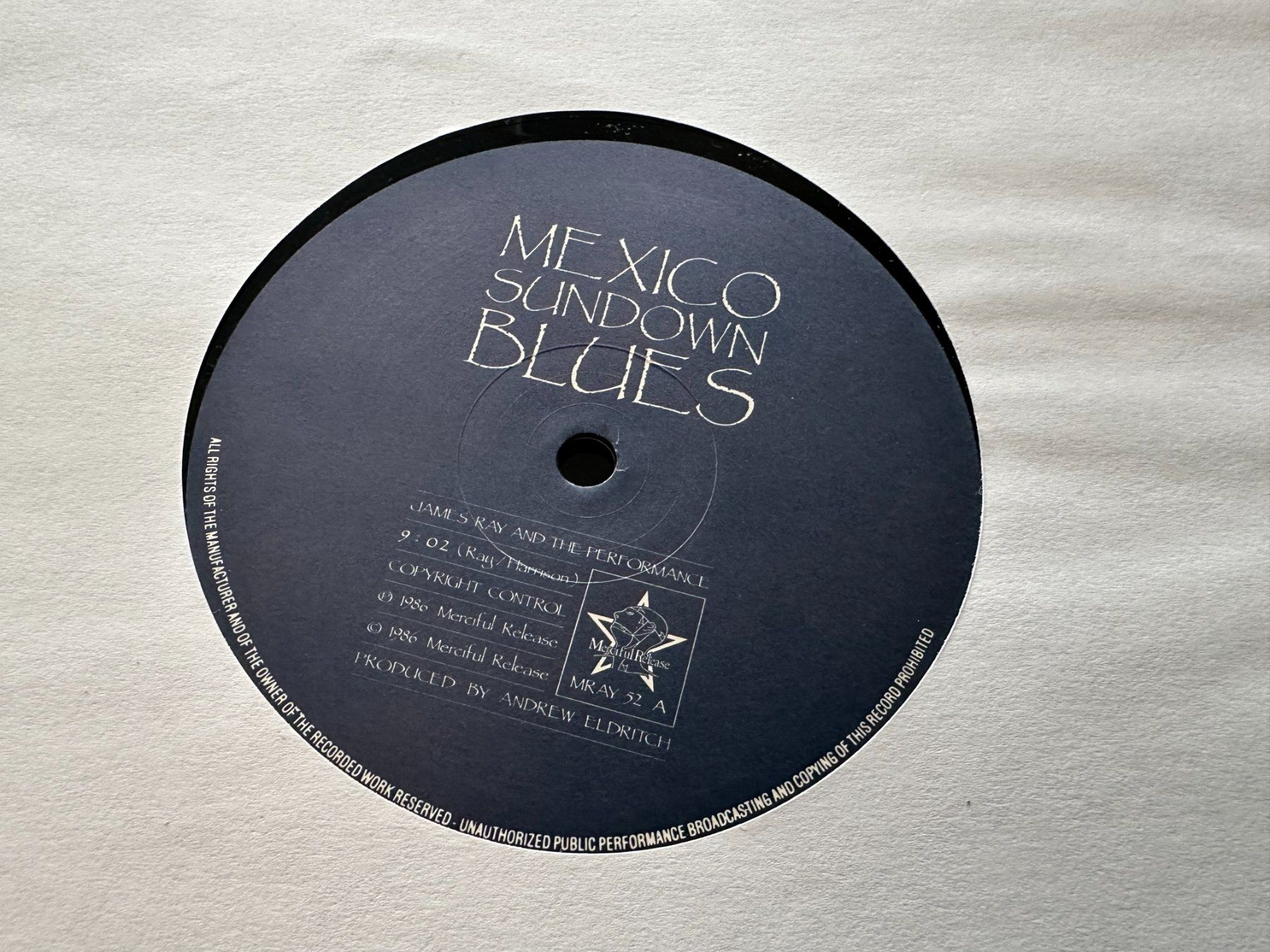 Dischi in vinile: JAMES RAY AND THE PERFORMANCE 12 MEXICO SUNDOWN BLUES - GOTH – Usato da Sion venduto da jaipur1401 3