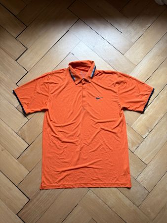 NIKE - Tennis Sport Polo-Shirt orange XXL