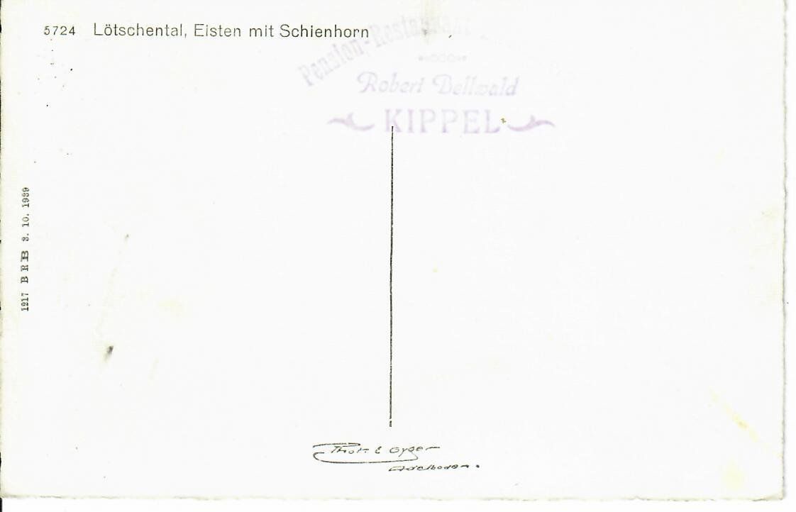 Ansichtskarten: Lötschental, Eisten – Gebraucht aus Hochdorf von Ziegel-16 1