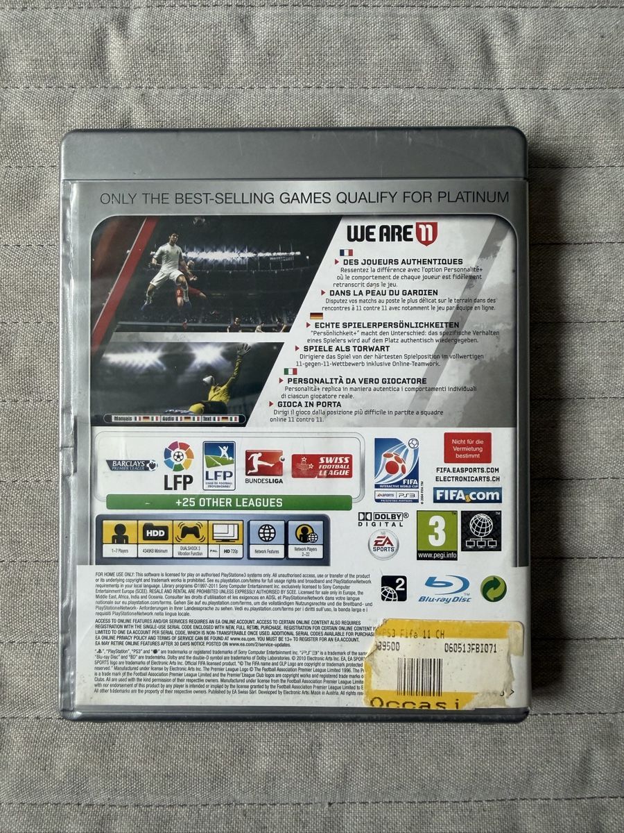Sony Giochi: FIFA 11 (Platinum) für PS3 – Usato da Thunstetten venduto da Virus_33 2