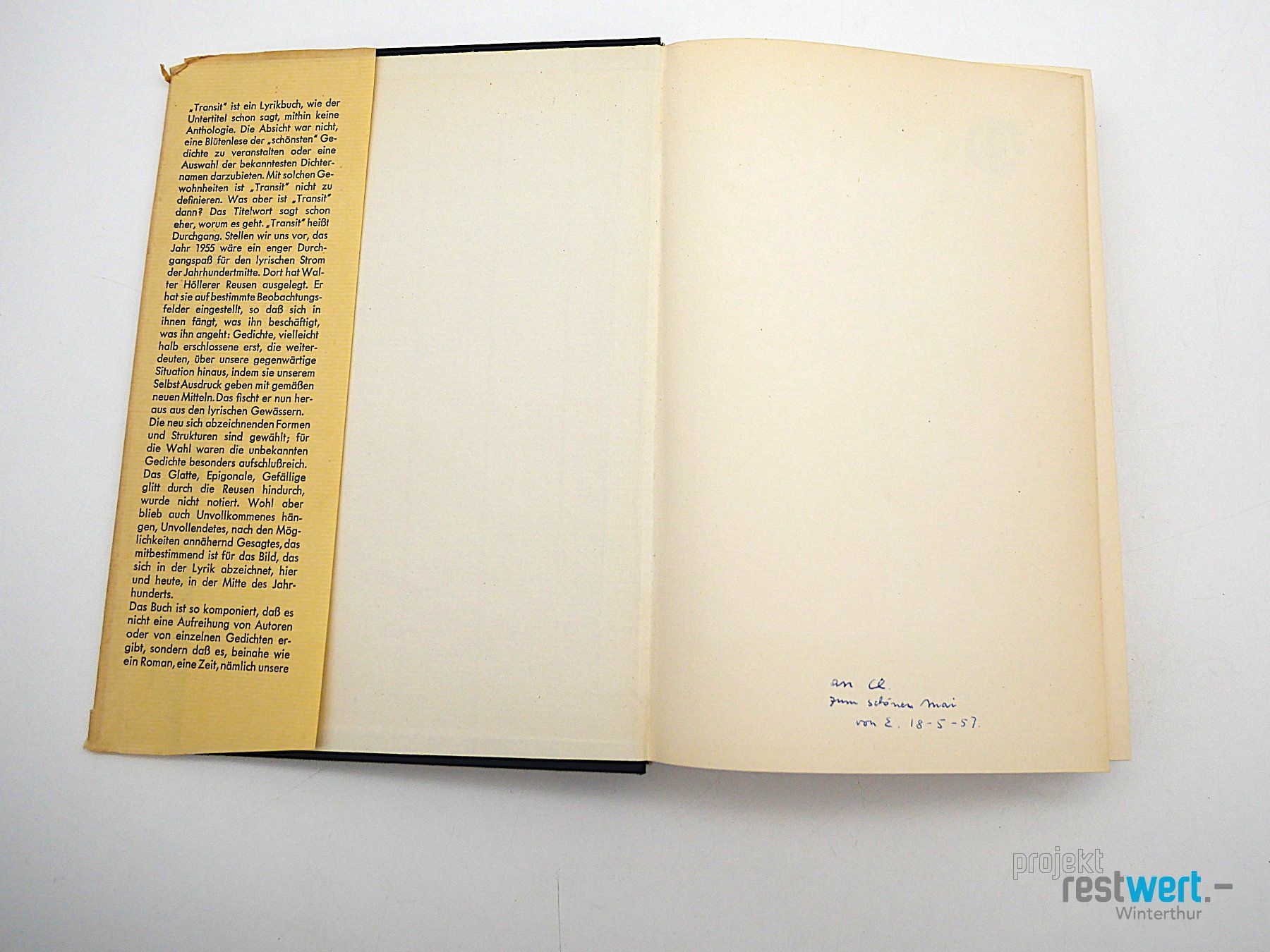Libri: WALTER HÖLLERER - Lyrikbuch der Jahrhundertmitte – Usato da Winterthur venduto da Restwert_Winterthur 1