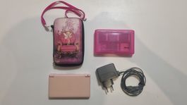 Nintendo DS Lite Konsole Rosa + 10 Spiele und Zubehöre