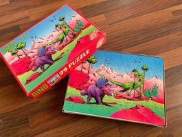 Nostalgie Dino Puzzle 99 Teile *SELTEN* *AllesMussWeg*