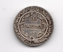 (2576) Helvetische Republik, 10 Batz 1799 S, top stgl